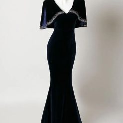 Midnight Velvet Evening Gown