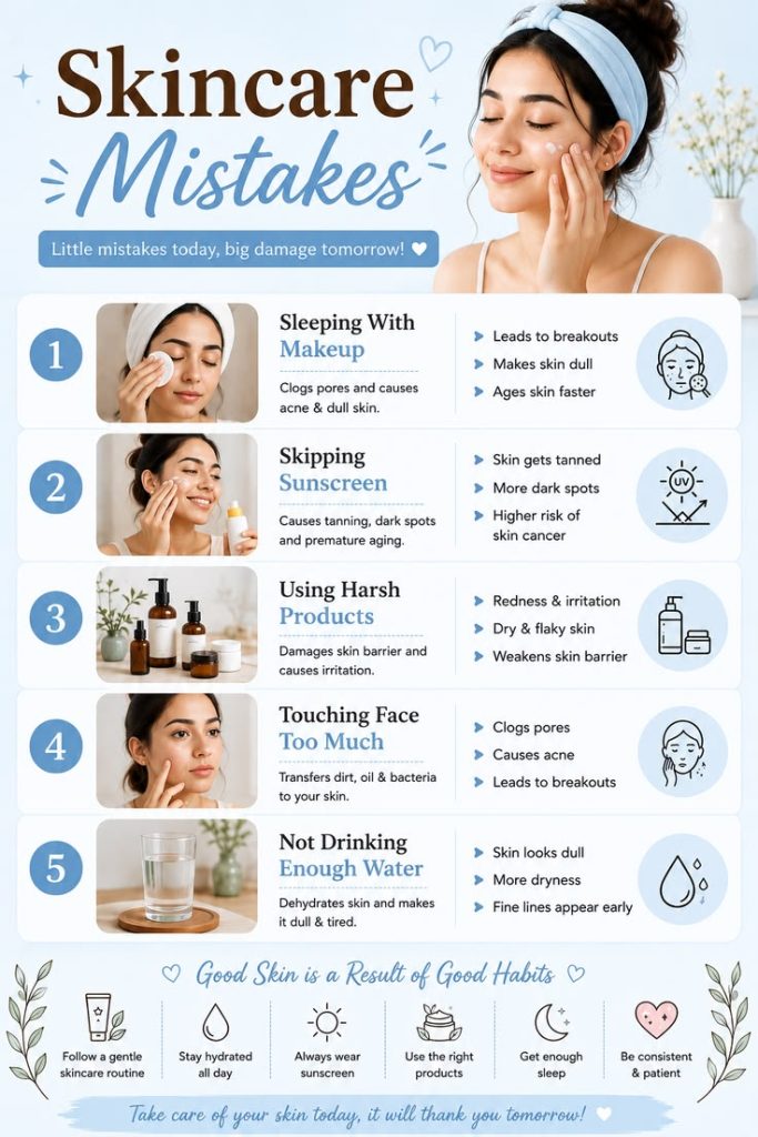 Skincare Mistakes That May Be Damaging Your Skin